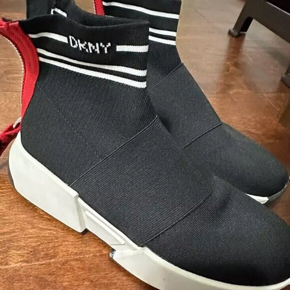 DKNY Marini Women's Sneakers Black Slip-On Sneaker Shoes Size 7.5 - Picture 8 of 8